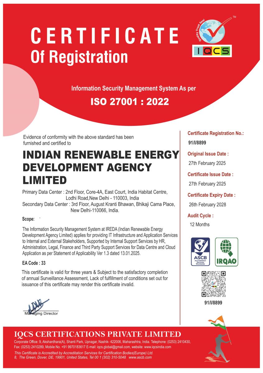 ISMS Certificate ISO/IEC 27001:2022