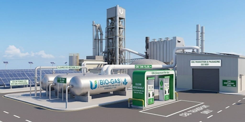 CBG - Biogas plant setup